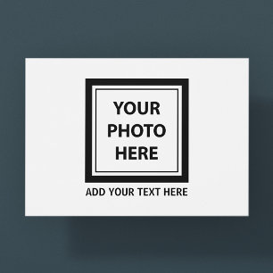 Foto hochladen und Text hinzufügen - Anpassen Postkarte