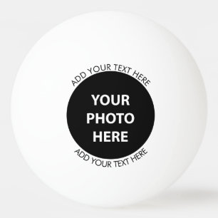 Foto hochladen und Text hinzufügen - Anpassen Tischtennisball