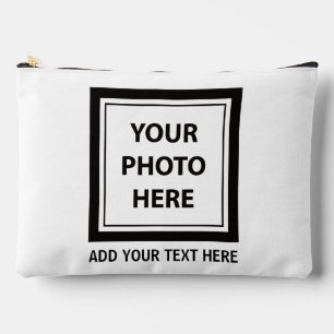 Foto hochladen und Text hinzufügen - Anpassen Zubehörtasche