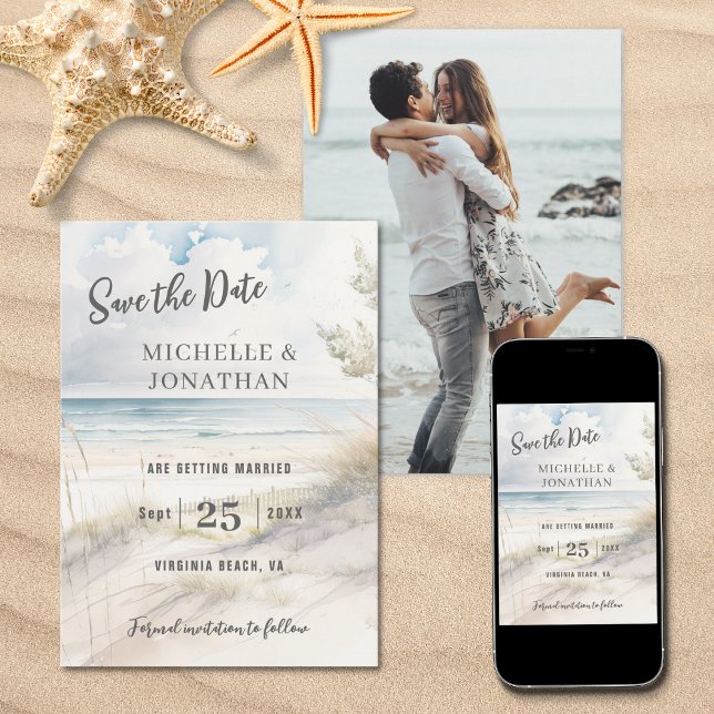 Foto Hochzeit am Strand Save The Date (Von Creator hochgeladen)