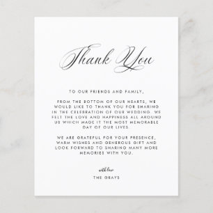 Foto Hochzeit Dankeschön-Karte