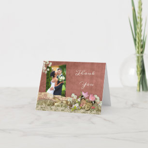 Foto Hochzeit Dankeschön-Karte Dankeskarte
