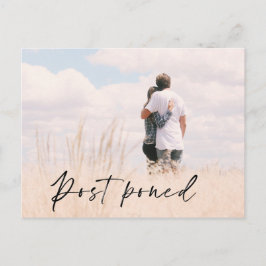 Foto Hochzeit Datum der Vertagung Ankündigung Postkarte