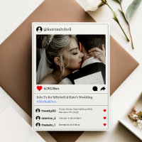 Foto-Hochzeit der Social Media Post