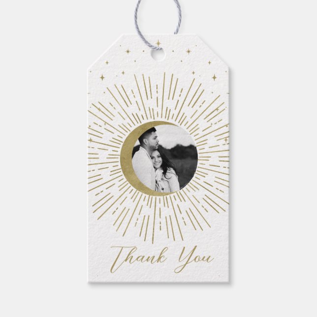 Foto Hochzeit des Sunburst Moon Geschenkanhänger (Vorderseite)