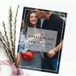 Foto Hochzeit Einladung