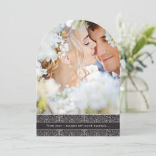 Foto Hochzeit Einladung Ich heirate meinen besten