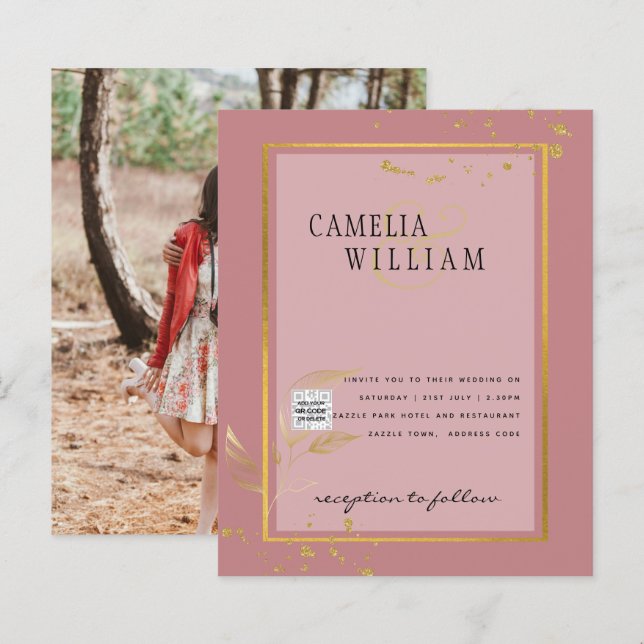 FOTO Hochzeit - Einladung Save the Date (Vorne/Hinten)