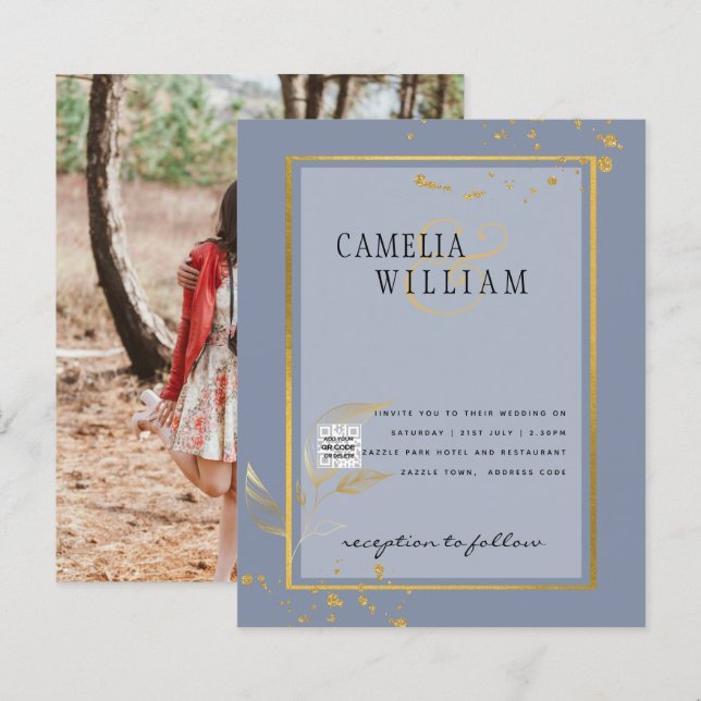 FOTO Hochzeit - Einladung Save the Date (Vorne/Hinten)