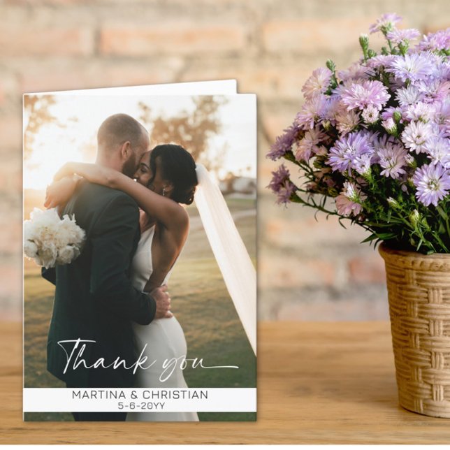 Foto Hochzeit geklappt Dankeskarte (Von Creator hochgeladen)