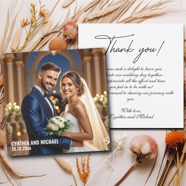 Foto Hochzeit Handschrift Dankeschön Kartenbeweis Mitteilungskarte (Von Creator hochgeladen)