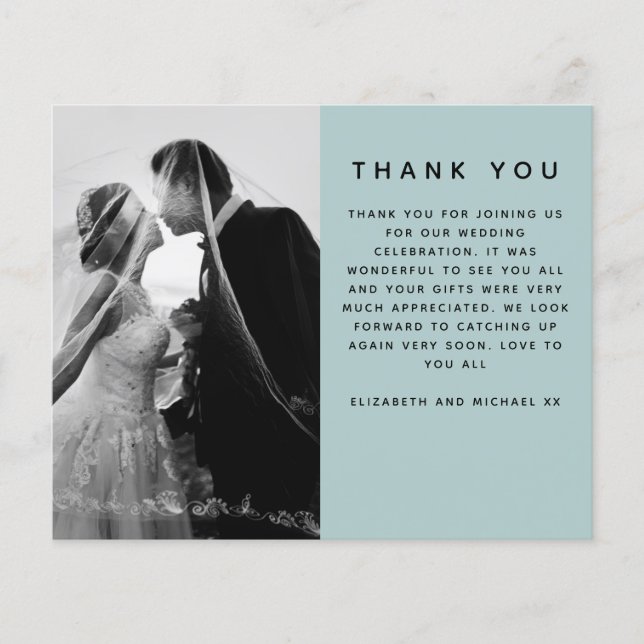 FOTO Hochzeit HAUSHALT Vielen Dank Moderne Erschei Flyer (Vorne)