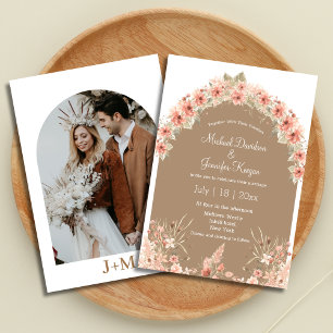 Foto Hochzeit im Herbst Einladung