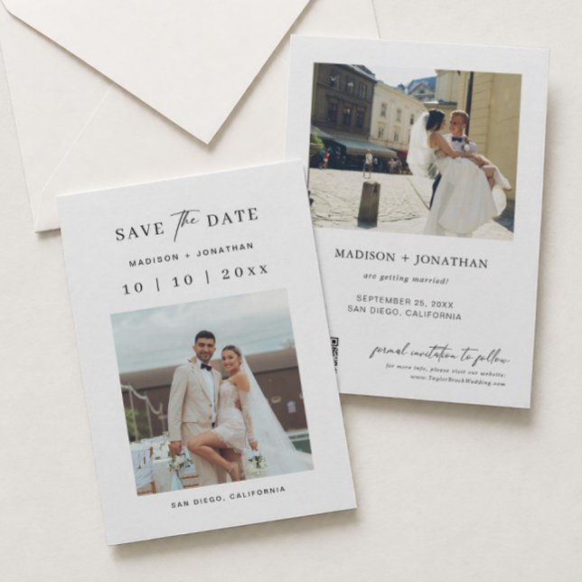 Foto Hochzeit speichern Sie das Datum Einladung (Von Creator hochgeladen)