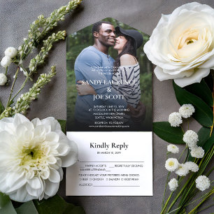 Foto Hochzeit von Forest Fun All In One Einladung