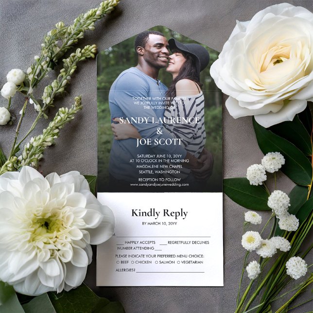 Foto Hochzeit von Forest Fun All In One Einladung (Von Creator hochgeladen)