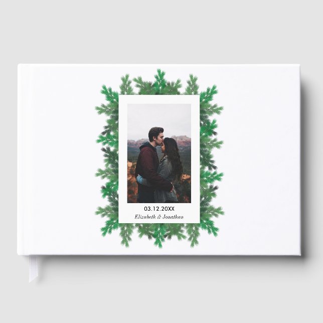 Foto Hochzeit von Winterbaumbranchen Gästebuch (Vorderseite)