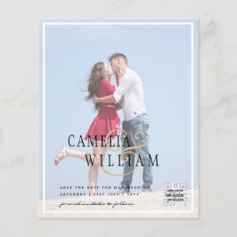 FOTO Hochzeitaufenthalt Rett Datum QR-Code Flyer