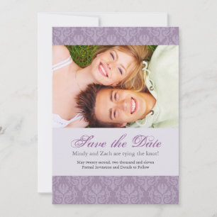 Foto-Hochzeits-Einladungs-Schablone Save The Date