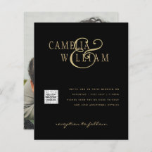 Foto Hochzeitseinladung Retten Datum QR-Code