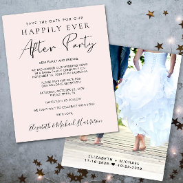 Foto Hochzeitsempfang Save the Date rosa