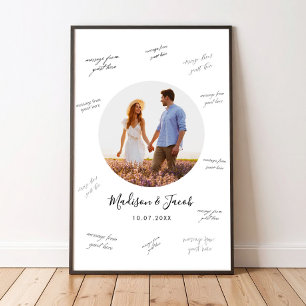 Foto Hochzeitsgast Unterschrift Poster