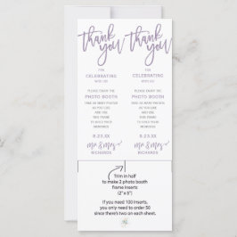 Foto Hochzeitskabine Rahmen Beilagen Brush (Lavend