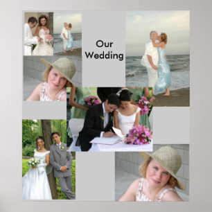 Foto Hochzeitsplakat AB 14.95 Uhr Poster