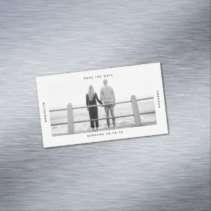 FOTO Hochzeitssache im HAUSHALT Datum speichern Magnetische Visitenkarte