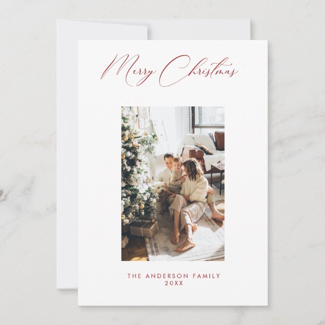 Foto Holiday Card Einladung (Vorderseite)