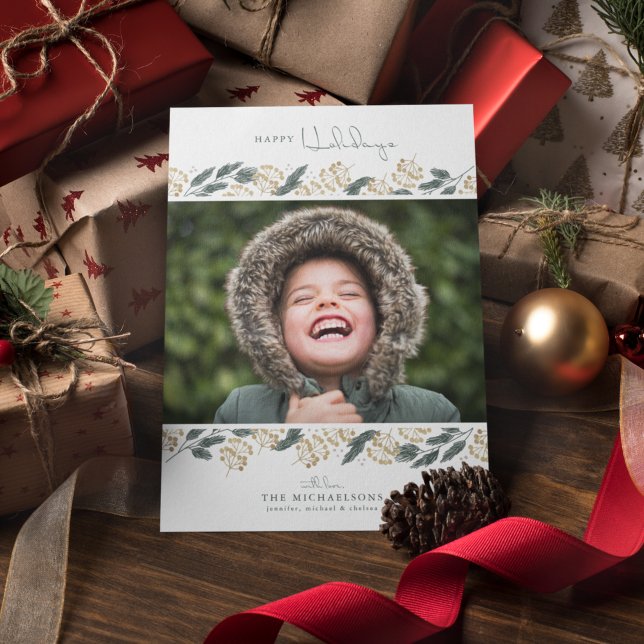 FOTO HOLIDAY CARD | Weihnachtskiefern Feiertagskarte (Von Creator hochgeladen)