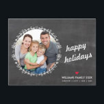 FOTO HOLIDAY CHALKBOARD RUSTIC HANDDRAWN SKETCH FEIERTAGSPOSTKARTE<br><div class="desc">Senden und extra besondere Nachricht mit Stil und Pizzazz in diesem Jahr... Personalisiert mit Ihren Details & Fotos werden sich meine modernen Urlaubsprodukte von den Grußfreuden abheben, die Ihre Freunde und Familie in dieser Saison erhalten werden, und ein besonderes Memento machen, das lange nach der Saison geschätzt wird. TIPP: 1....</div>