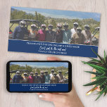 Foto Horizontal oder Panorama-Wiedersehen Feiertagskarte<br><div class="desc">Ein lustiges Familienmemento mit einem Ort,  um ein Foto hinzuzufügen und Text über das Zusammenkommen einzufügen.</div>