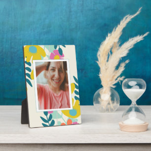Foto hübsch farbenfroh floral modern fotoplatte