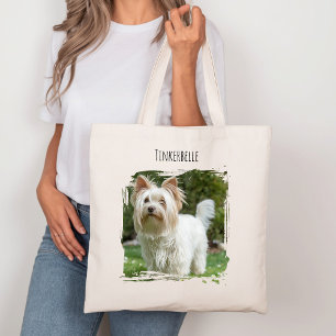 Foto Hund Haustier mit Name Tragetasche
