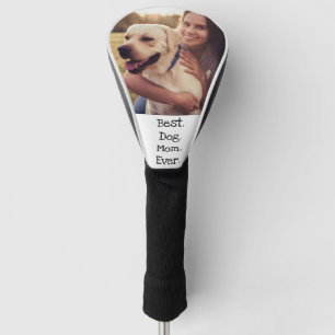 Foto Hund Personalisiert Beste Hund-Mama je weiß  Golf Headcover