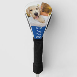 Foto Hund Personalisiert Bester Hund Vater je blau Golf Headcover