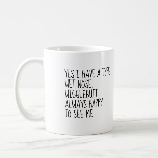 Foto Hunde Mama Zitat Kaffeetasse (Links)