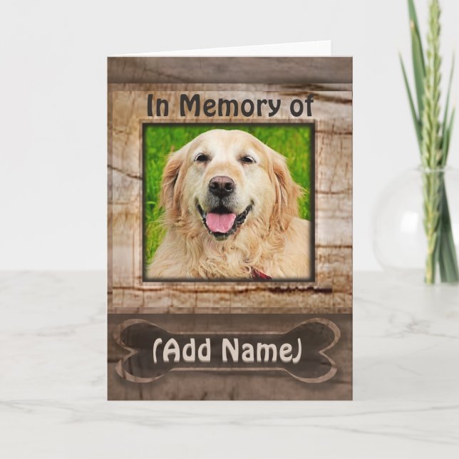 Foto Hundekarte Rainbow Bridge Karte (Vorderseite)