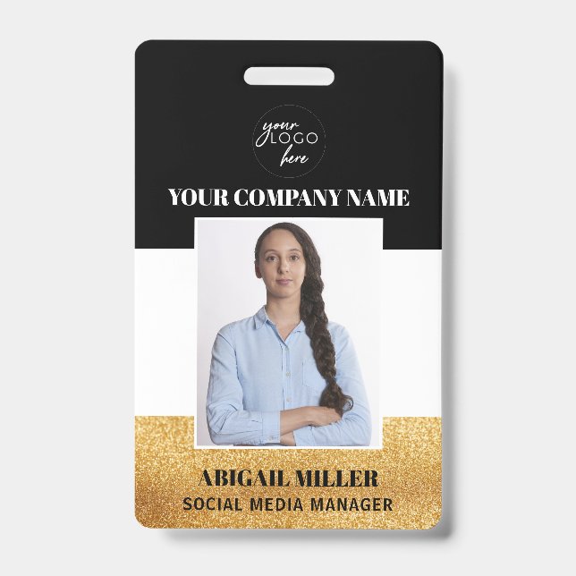 Foto-ID-Abzeichen für benutzerdefinierte Mitarbeit Ausweis (Vorderseite)
