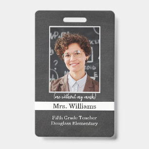Foto-ID-Abzeichen für Grundschullehrer Ausweis
