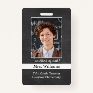 Foto-ID-Abzeichen für Grundschullehrer Ausweis
