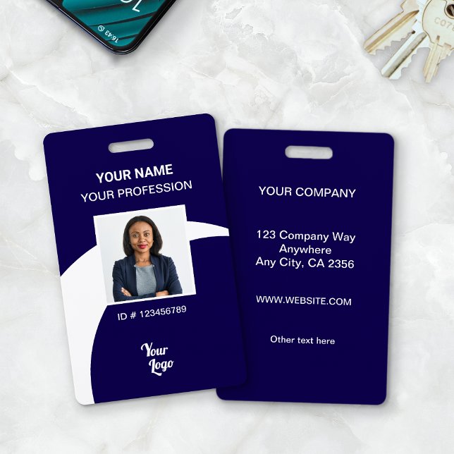 Foto-ID-Abzeichen für Navy Corporate Employees Ausweis (Navy Work Badge)