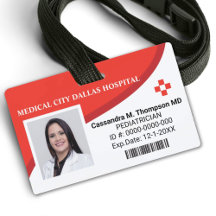 Foto-ID-Abzeichen für personalisierte Krankenhausm