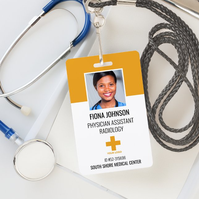 Foto-ID-Abzeichen für personalisierte Mediziner Ausweis (Personalized Medical Employee Logo Photo ID Badge)