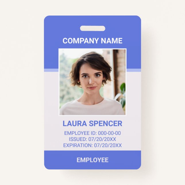 Foto-ID-Abzeichen für personalisierte Unternehmens Ausweis (Vorderseite)