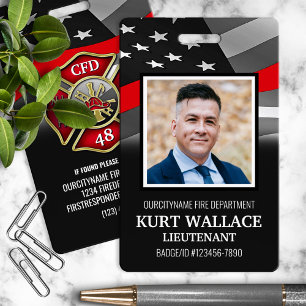 Foto-ID-Ausweis für Feuerwehrleute Ausweis