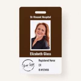 Foto-ID-BarCode-Logo-Name-Abzeichen für benutzerde Ausweis