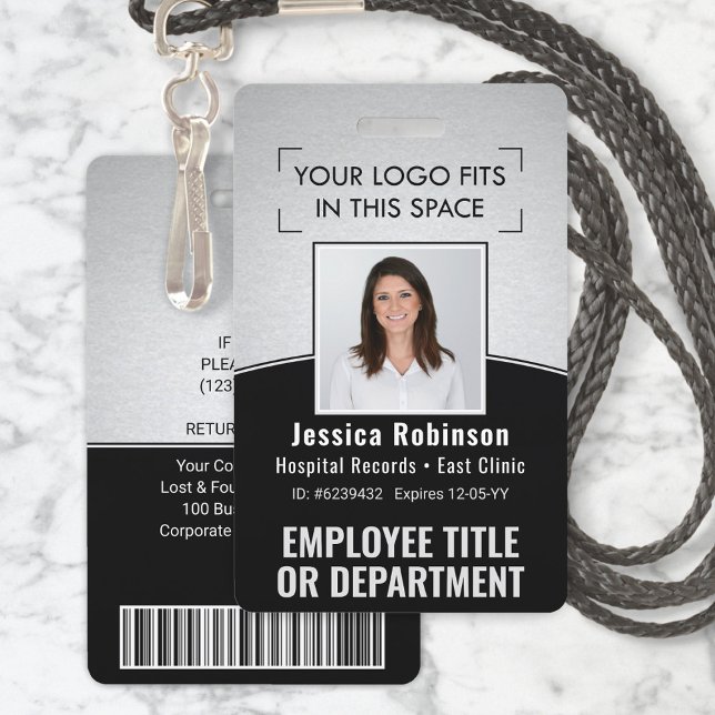 Foto-ID-Barcode-Logo Silver Black Curve Ausweis (Von Creator hochgeladen)