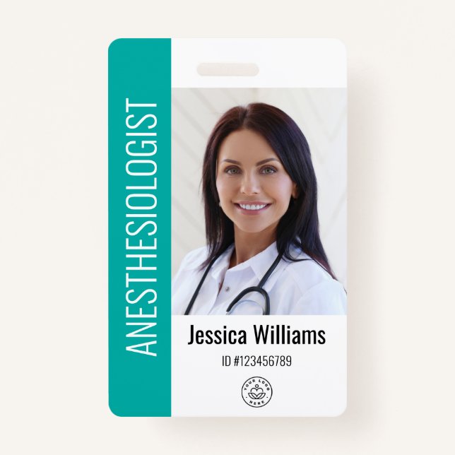 FOTO-ID des Arztes im Krankenhaus Ausweis (Vorderseite)